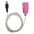 کابل تبدیل USB به RS232 سوکت صورتی|KT-020435